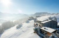Hotel Tanneck in Winterlandschaft im Allgäu