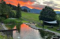 Alpinpark im Abendrot