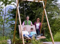 Hotelfamilie Fischer vom Tanneck im Allgäu in den jüngeren Jahren