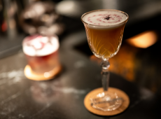 Detailaufnahme eines Cocktails