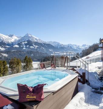 Whirlpool im Tanneck bei winterlicher Kulisse