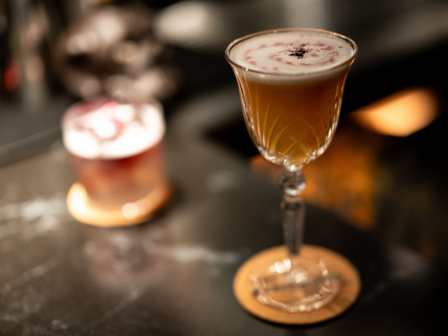 Detailaufnahme eines Cocktails