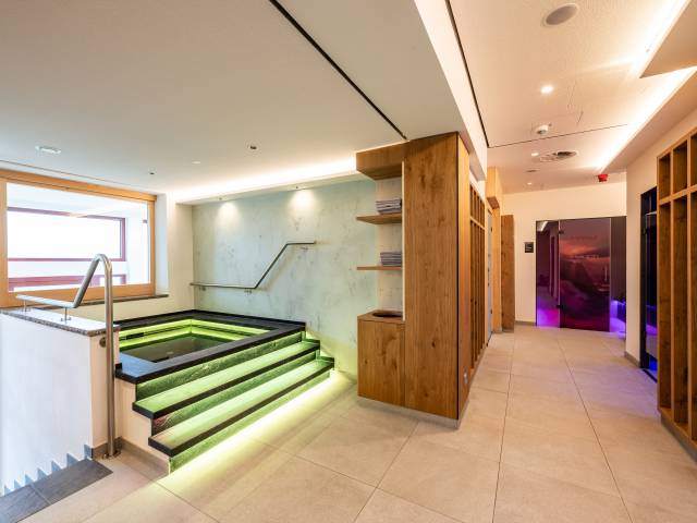 Tauchbecken im Saunabereich des Wellnesshotels Tanneck